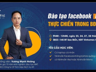 đào tạo facebook ads trong bđs